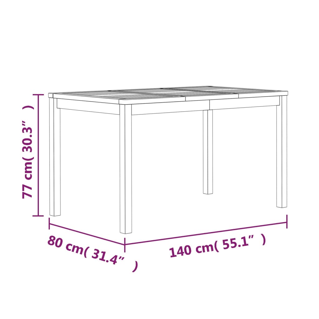 Set Mobilier De Grădină, 7 Piese, Lemn Masiv De Tec