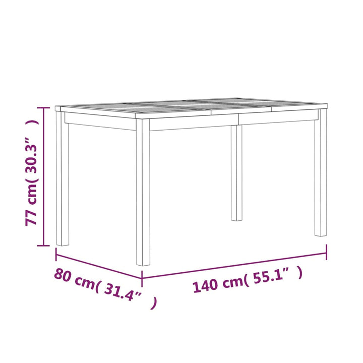Set Mobilier De Grădină, 7 Piese, Lemn Masiv De Tec