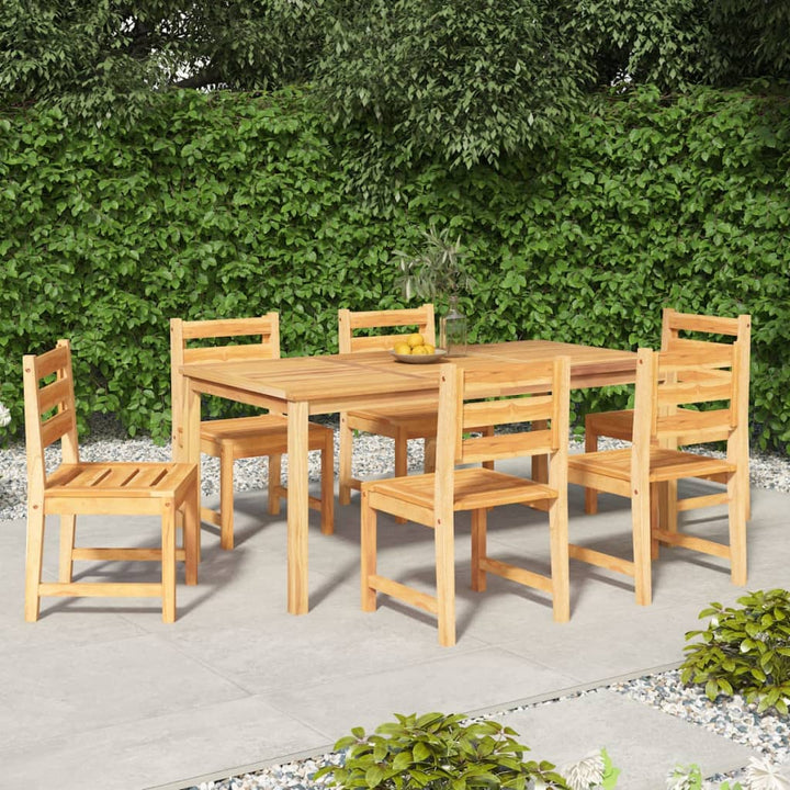 Set Mobilier De Grădină, 7 Piese, Lemn Masiv De Tec