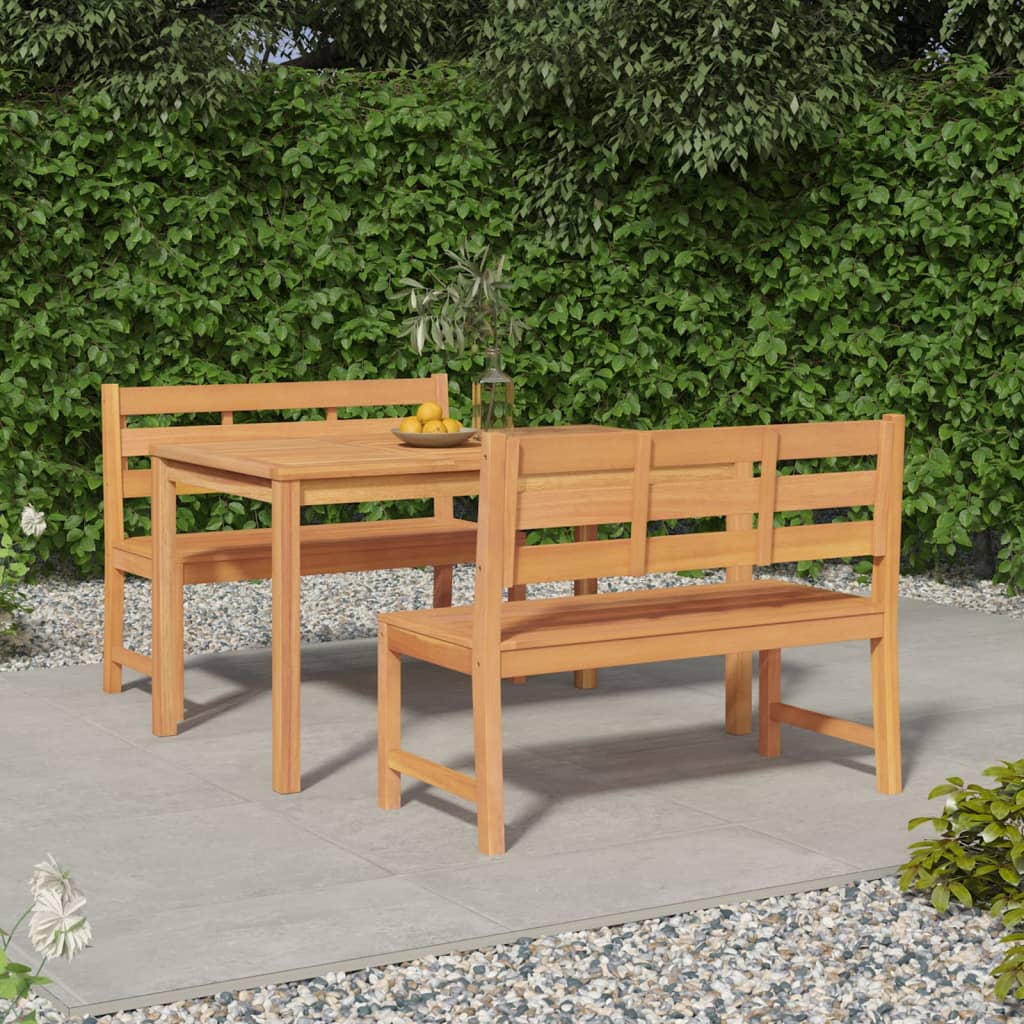 Set Mobilier De Grădină, 7 Piese, Lemn Masiv De Tec