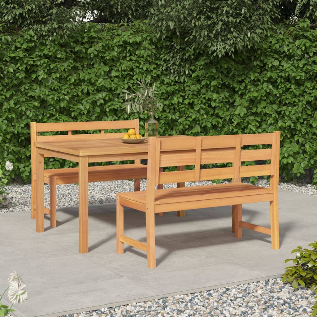 Set Mobilier De Grădină, 7 Piese, Lemn Masiv De Tec
