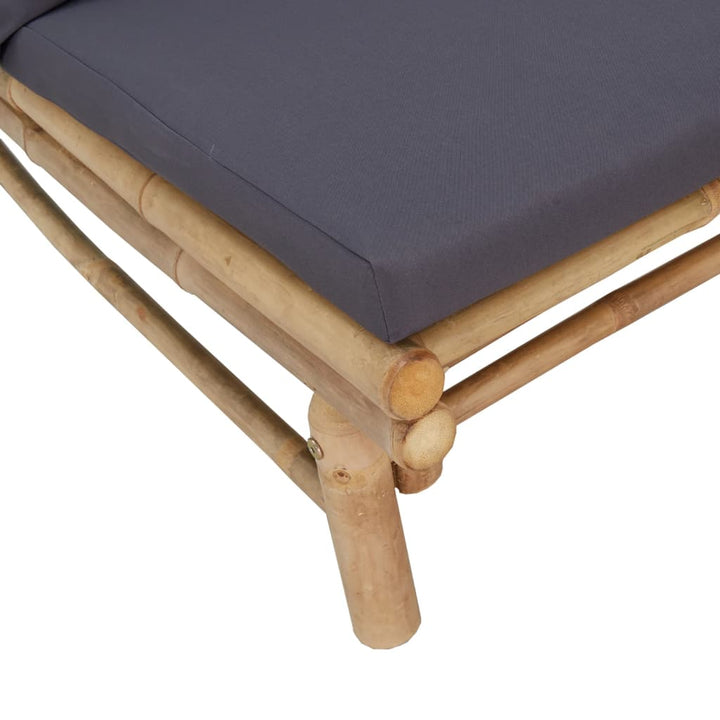 Set Mobilier De Grădină Cu Perne , 4 Piese, Bambus