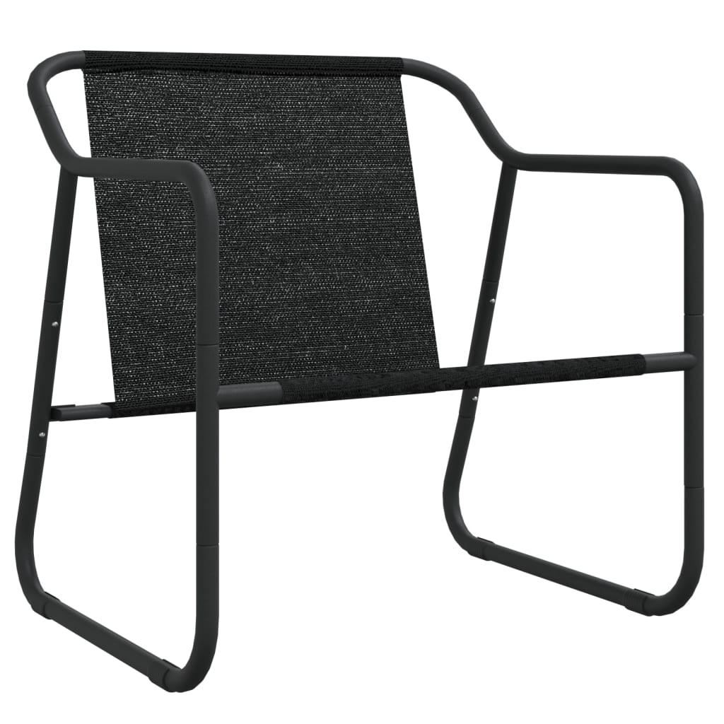 Set Mobilier De Grădină, Cu Perne, Antracit, 3 Piese, Oțel