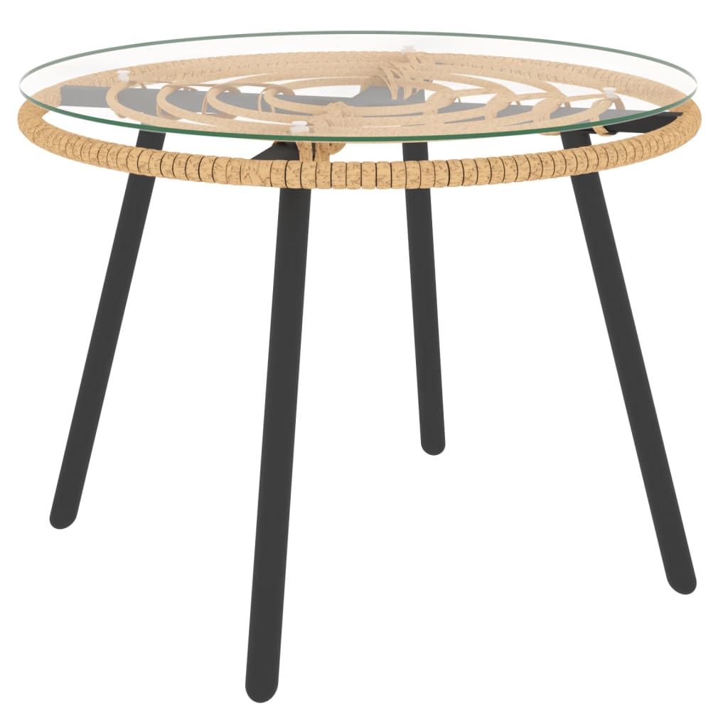 Set Mobilier De Grădină Cu Perne , 3 Piese, Poliratan