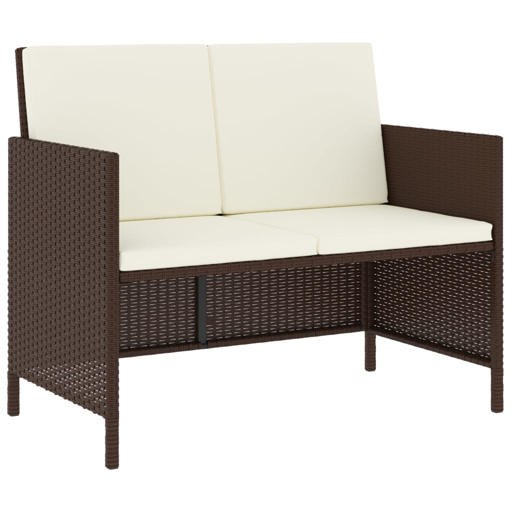 Set Mobilier De Grădină, 6 Piese, Cu Perne, , Poliratan
