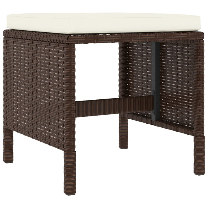 Set Mobilier De Grădină, 6 Piese, Cu Perne, , Poliratan