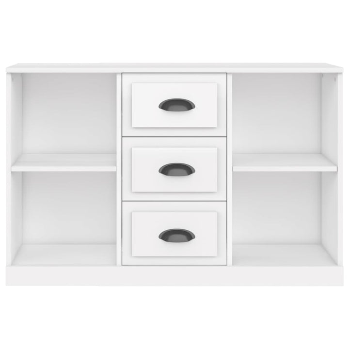 Servantă, Alb Extralucios, 104,5X35,5X67,5 Cm, Lemn Prelucrat