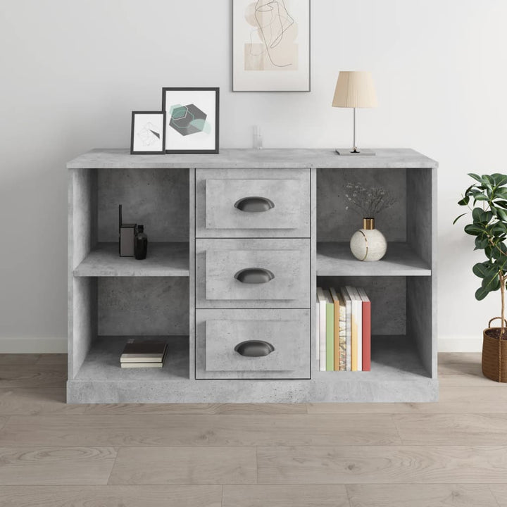Servantă, Alb Extralucios, 104,5X35,5X67,5 Cm, Lemn Prelucrat