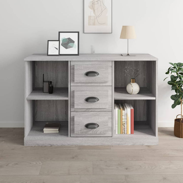 Servantă, Alb Extralucios, 104,5X35,5X67,5 Cm, Lemn Prelucrat