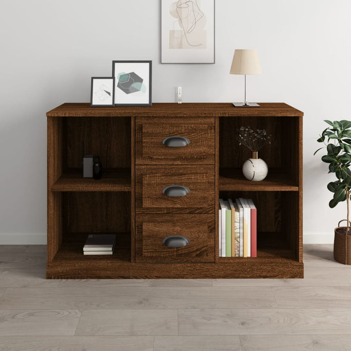 Servantă, Alb Extralucios, 104,5X35,5X67,5 Cm, Lemn Prelucrat