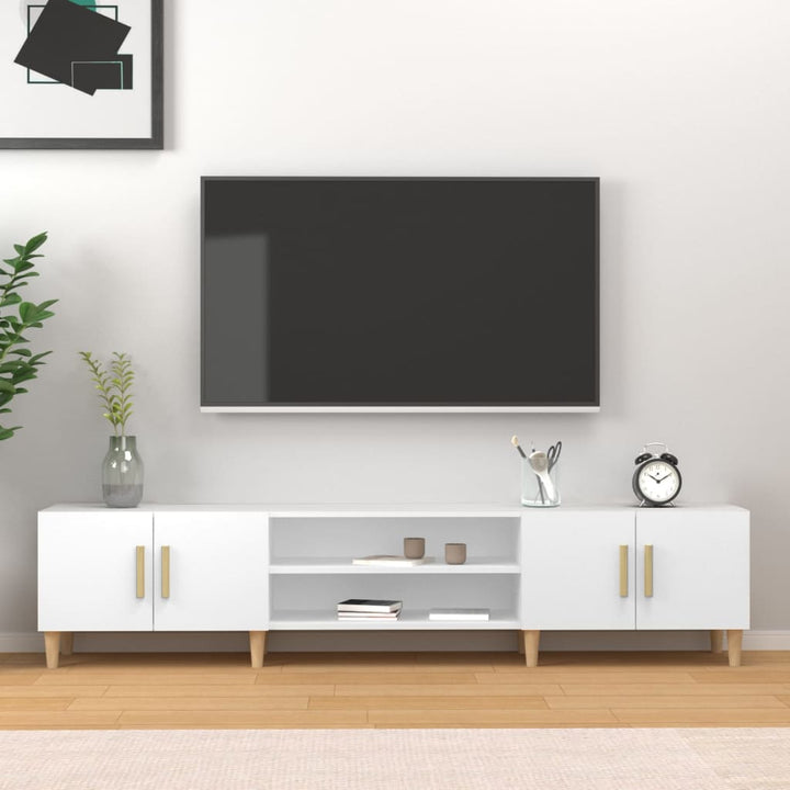 Comodă Tv, Stejar Fumuriu, 180X31,5X40 Cm, Lemn Prelucrat