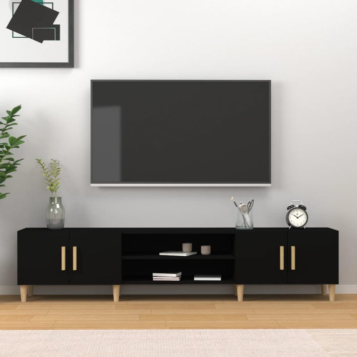 Comodă Tv, Stejar Fumuriu, 180X31,5X40 Cm, Lemn Prelucrat