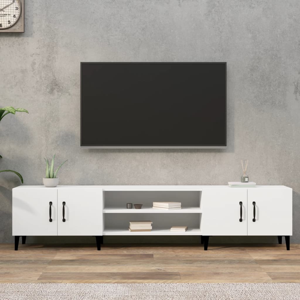 Comodă Tv, Stejar Fumuriu, 180X31,5X40 Cm, Lemn Prelucrat