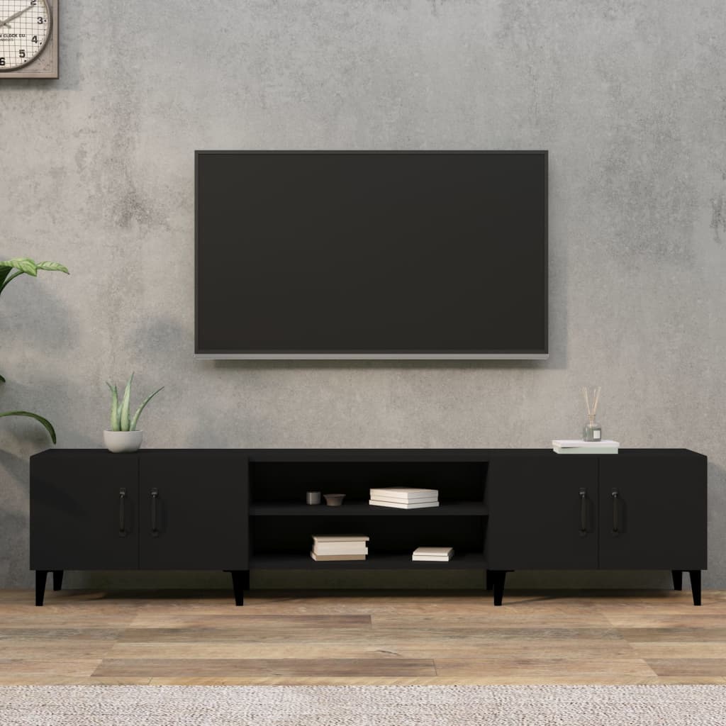 Comodă Tv, Stejar Fumuriu, 180X31,5X40 Cm, Lemn Prelucrat