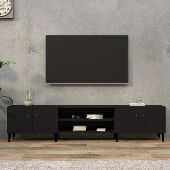 Comodă Tv, Stejar Fumuriu, 180X31,5X40 Cm, Lemn Prelucrat