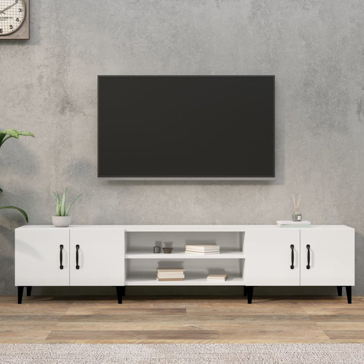 Comodă Tv, Stejar Fumuriu, 180X31,5X40 Cm, Lemn Prelucrat