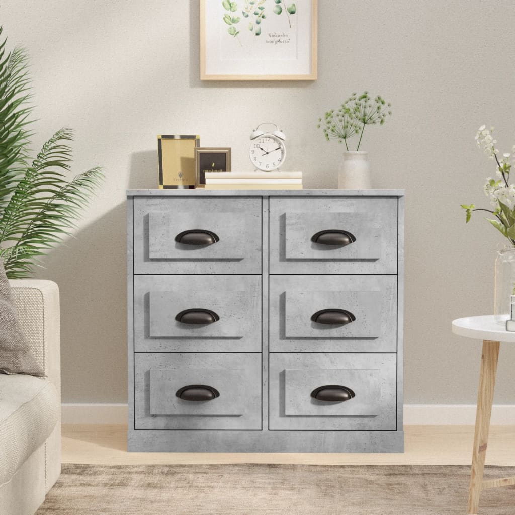Servantă, Gri Sonoma, 70X35,5X67,5 Cm, Lemn Prelucrat
