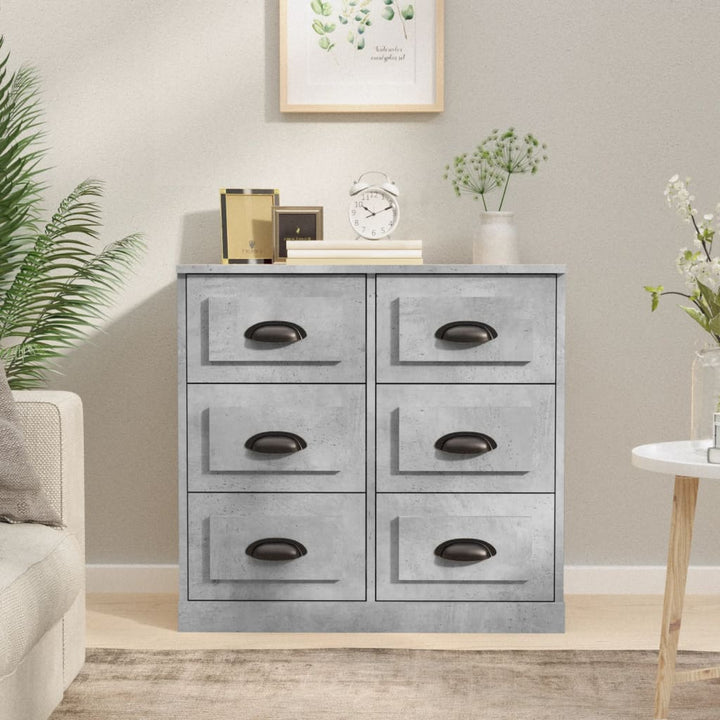 Servantă, Gri Sonoma, 70X35,5X67,5 Cm, Lemn Prelucrat