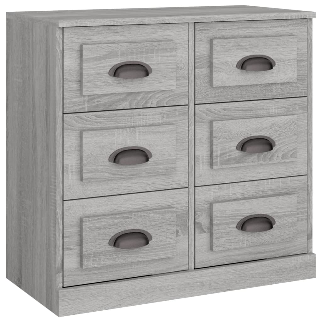 Servantă, Gri Sonoma, 70X35,5X67,5 Cm, Lemn Prelucrat