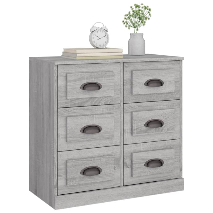 Servantă, Gri Sonoma, 70X35,5X67,5 Cm, Lemn Prelucrat