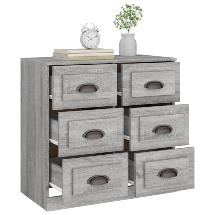 Servantă, Gri Sonoma, 70X35,5X67,5 Cm, Lemn Prelucrat