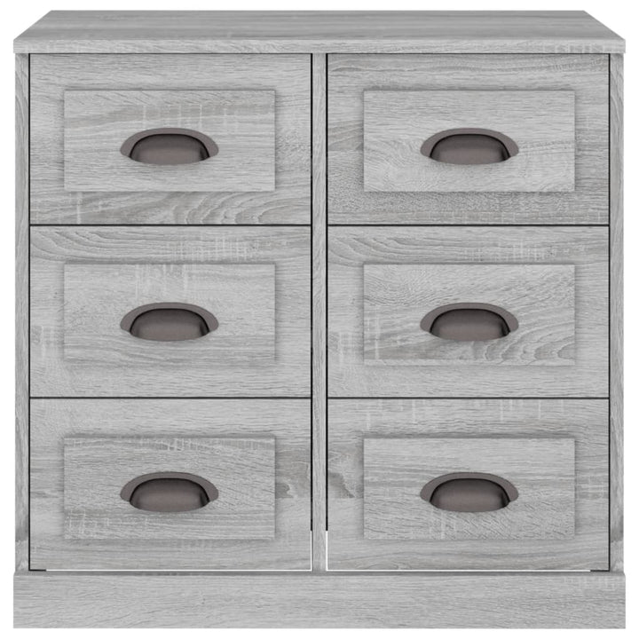Servantă, Gri Sonoma, 70X35,5X67,5 Cm, Lemn Prelucrat