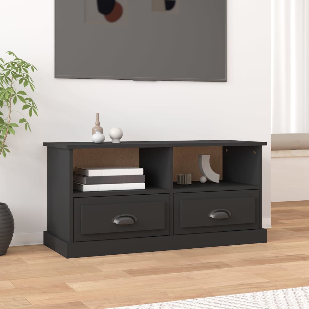 Comodă Tv, Stejar Fumuriu, 93X35,5X45 Cm, Lemn Prelucrat