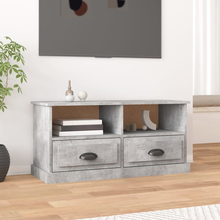 Comodă Tv, Stejar Fumuriu, 93X35,5X45 Cm, Lemn Prelucrat