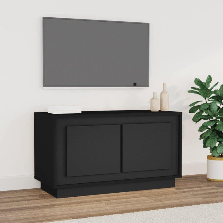 Comodă Tv, Alb Extralucios, 80X35X45 Cm, Lemn Prelucrat