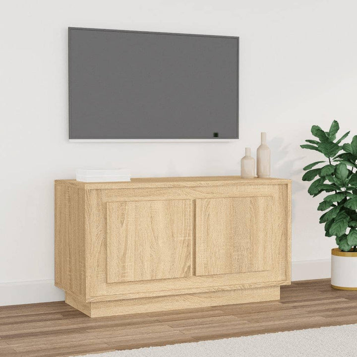 Comodă Tv, Alb Extralucios, 80X35X45 Cm, Lemn Prelucrat