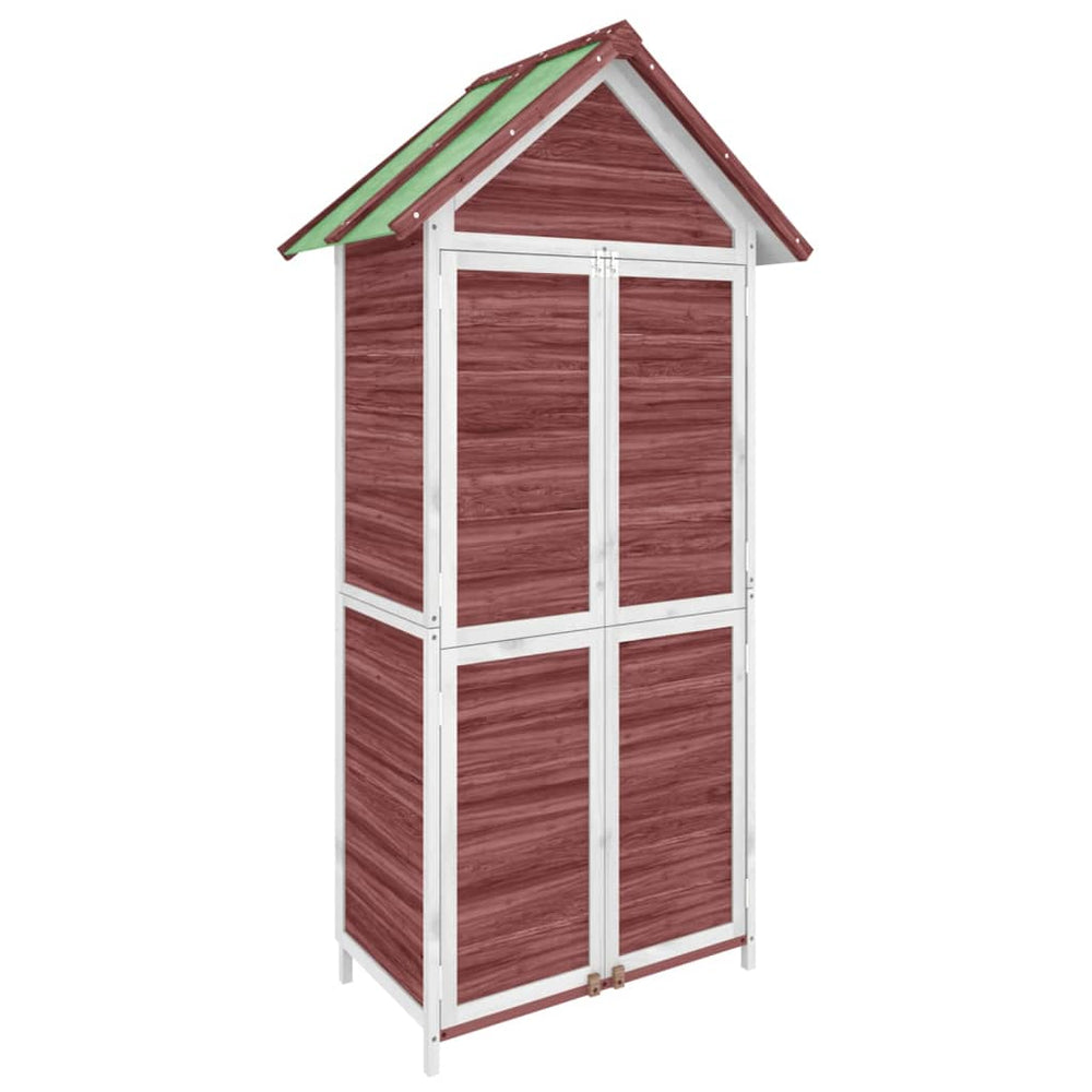 Magazie De Unelte Grădină Cafeniu 89X52,5X175 Cm Lemn Masiv Pin