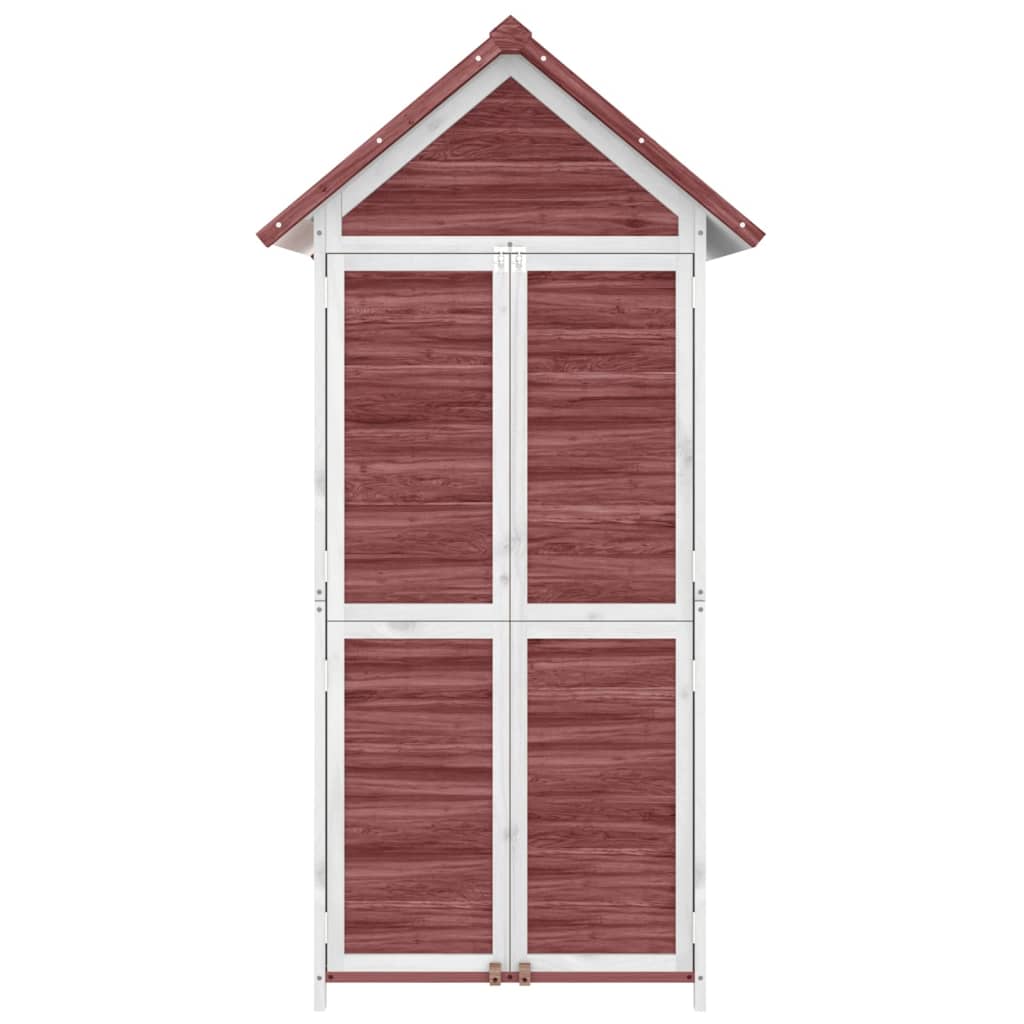 Magazie De Unelte Grădină Cafeniu 89X52,5X175 Cm Lemn Masiv Pin