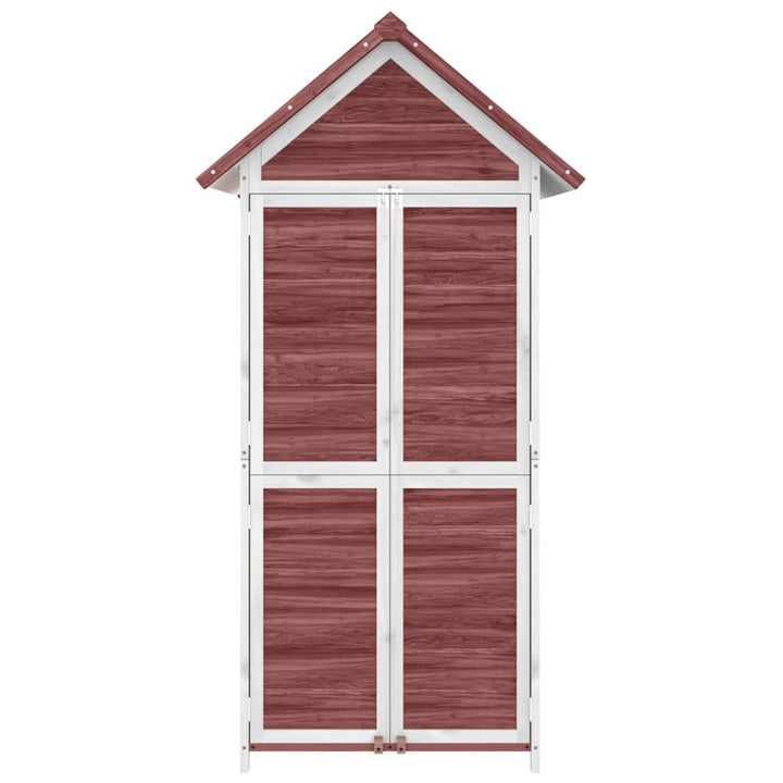 Magazie De Unelte Grădină Cafeniu 89X52,5X175 Cm Lemn Masiv Pin