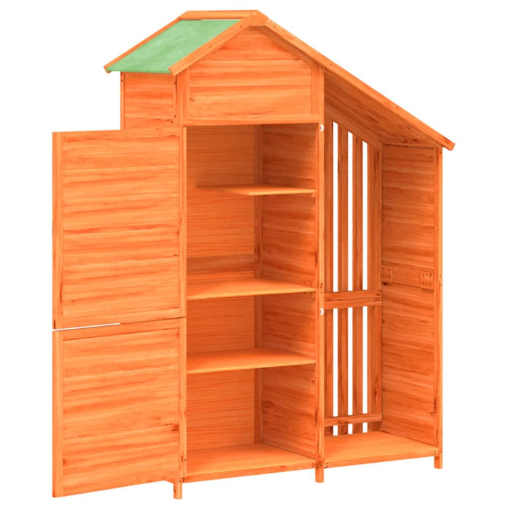 Magazie De Unelte De Grădină 120X53,5X170Cm Lemn Masiv Pin