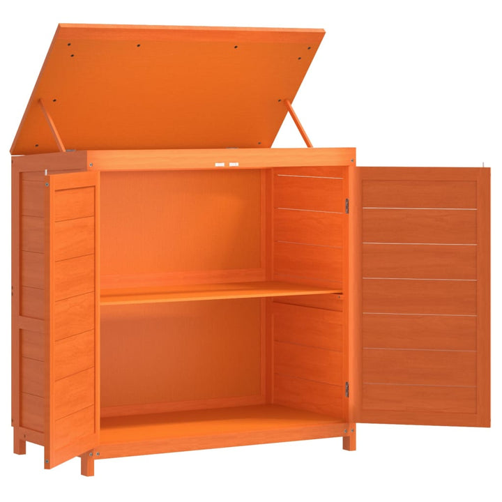 Set Magazie De Unelte De Grădină 2 Piese Lemn Masiv Pin