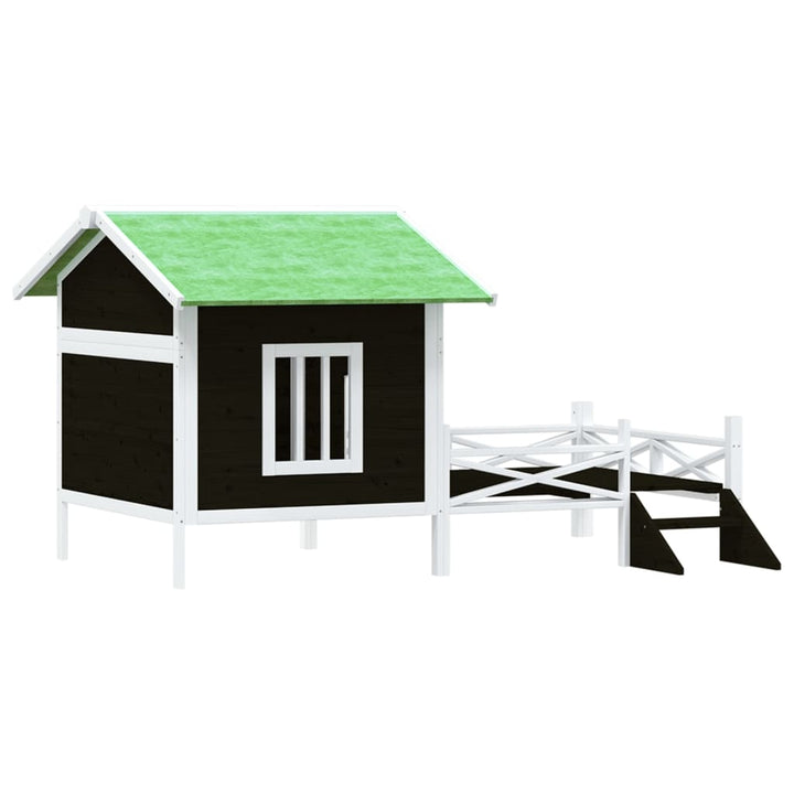 Cușcă De Câine, , 159X120X88,5 Cm, Lemn Masiv Pin