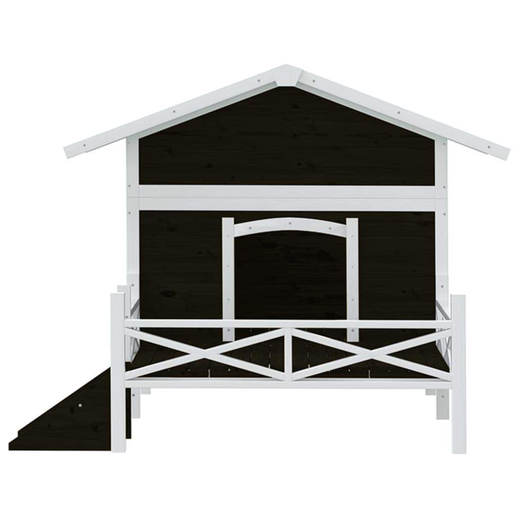 Cușcă De Câine, , 159X120X88,5 Cm, Lemn Masiv Pin