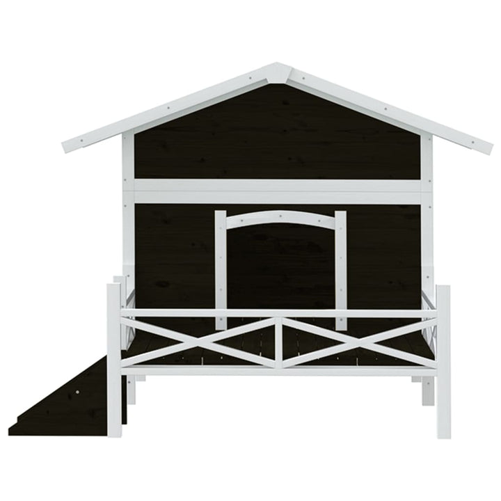 Cușcă De Câine, , 159X120X88,5 Cm, Lemn Masiv Pin