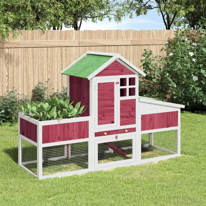 Cușcă Pentru Iepuri 170X63X113 Cm Lemn Masiv De Pin