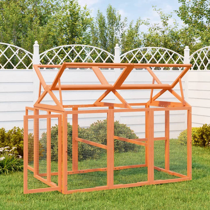 Cușcă Pentru Mișcare Cafeniu 141X94X104 Cm Lemn Masiv De Pin