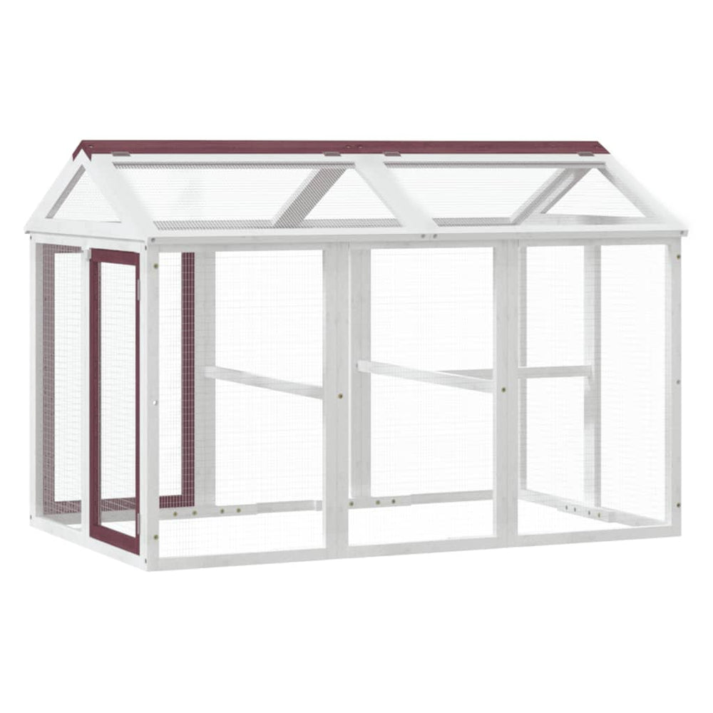 Cușcă Pentru Mișcare Cafeniu 141X94X104 Cm Lemn Masiv De Pin