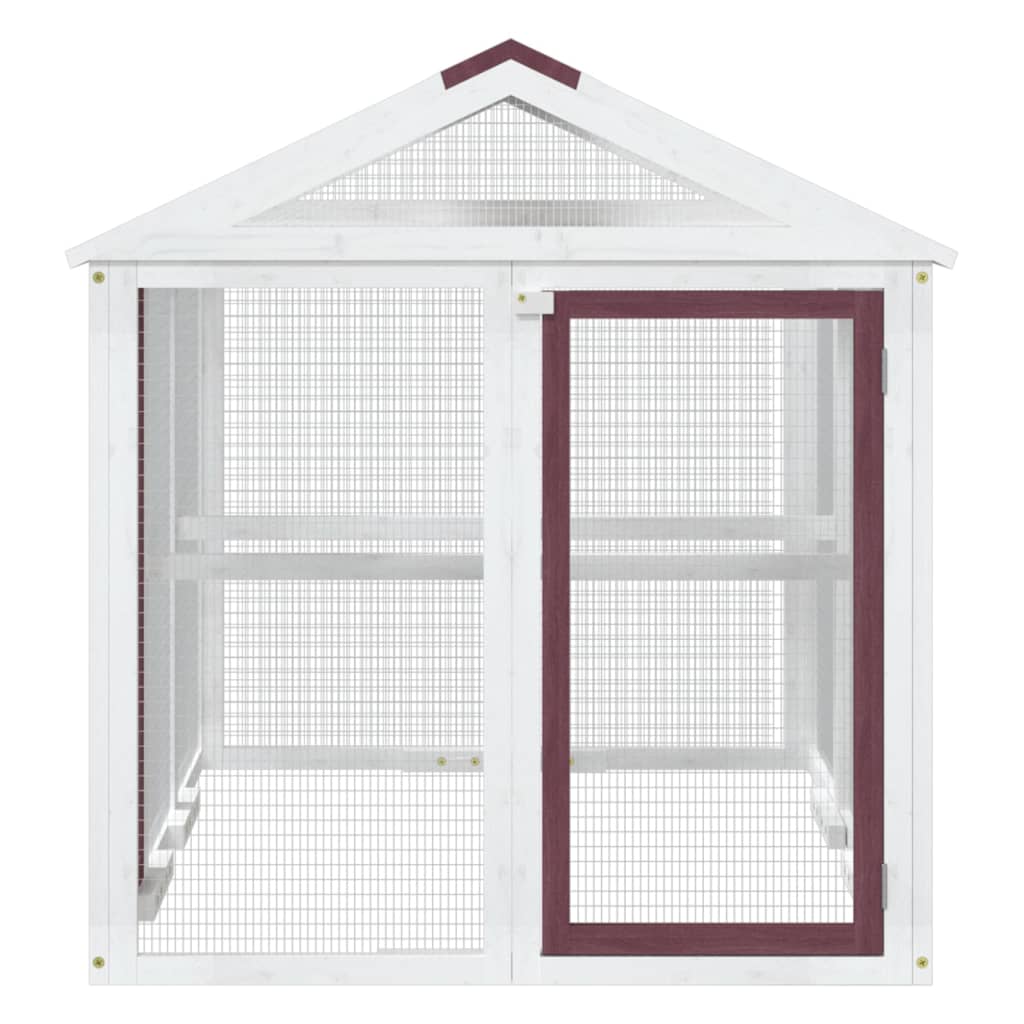Cușcă Pentru Mișcare Cafeniu 141X94X104 Cm Lemn Masiv De Pin