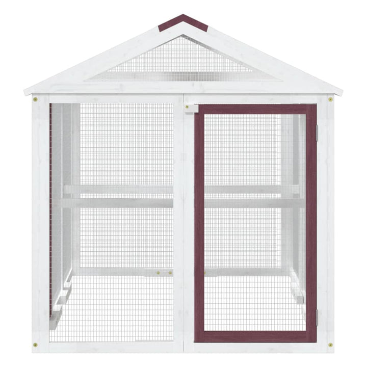 Cușcă Pentru Mișcare Cafeniu 141X94X104 Cm Lemn Masiv De Pin