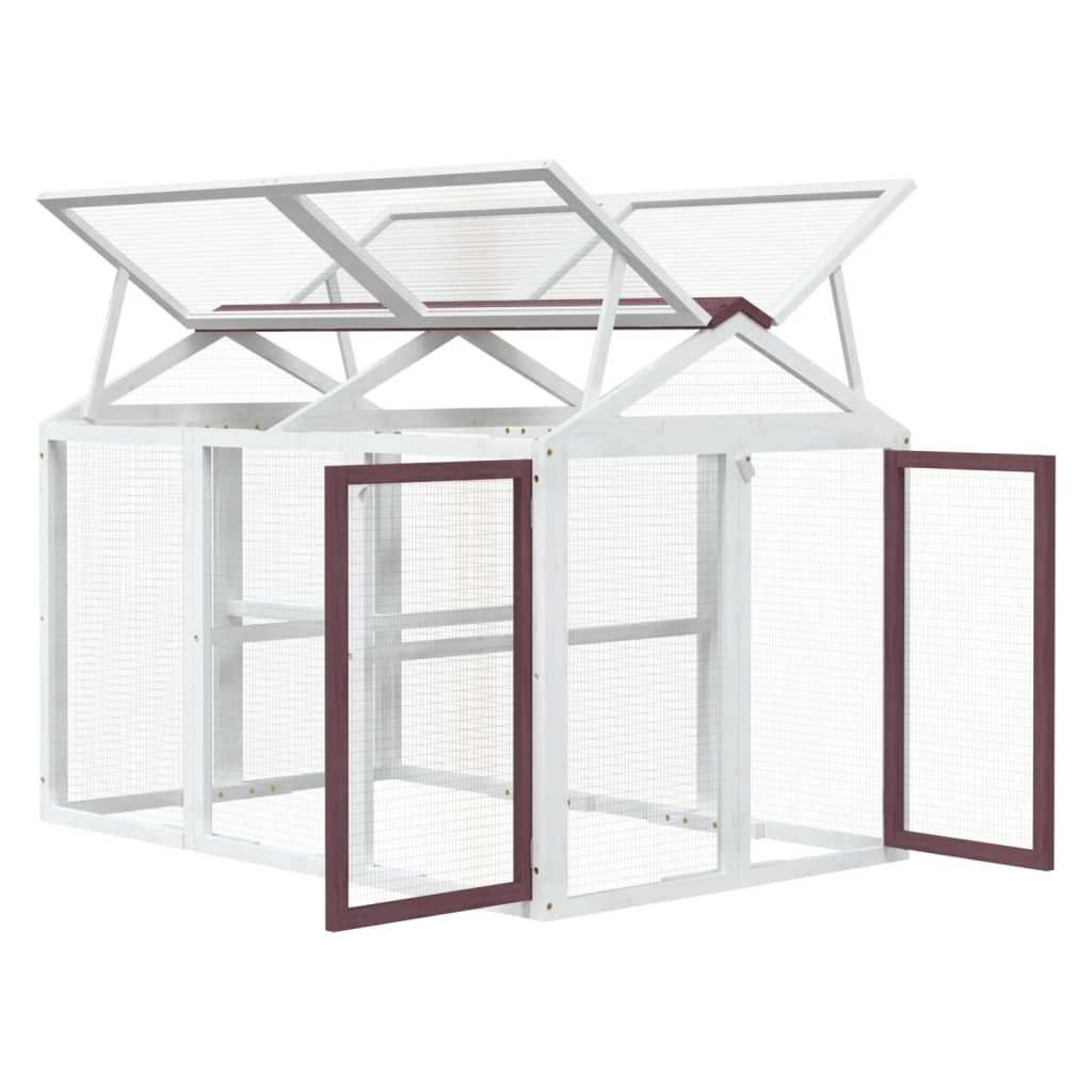 Cușcă Pentru Mișcare Cafeniu 141X94X104 Cm Lemn Masiv De Pin