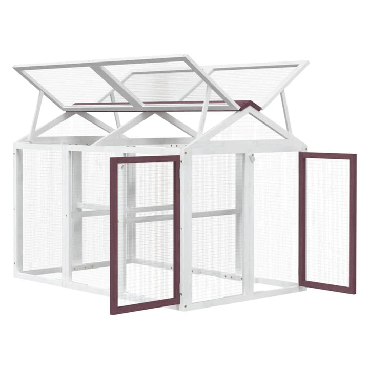Cușcă Pentru Mișcare Cafeniu 141X94X104 Cm Lemn Masiv De Pin