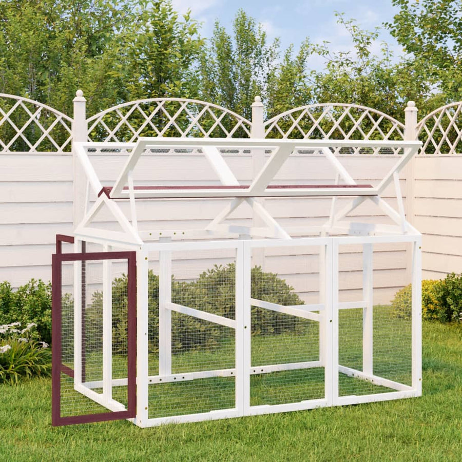 Cușcă Pentru Mișcare Cafeniu 141X94X104 Cm Lemn Masiv De Pin