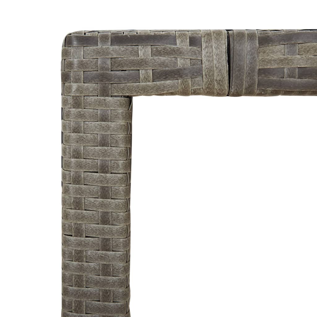 Set Mobilier De Grădină Cu Perne, 3 Piese, Gri, Poliratan