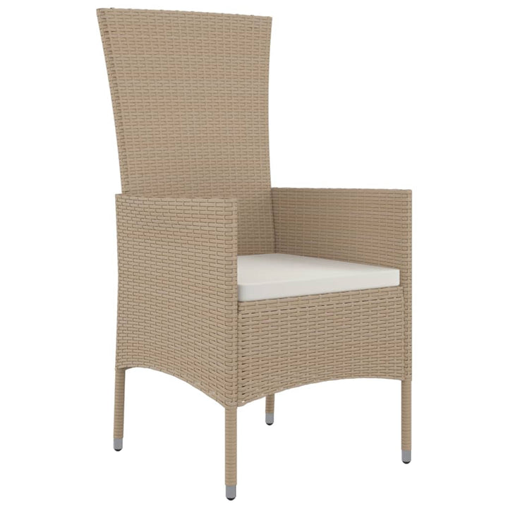 Set Mobilier De Grădină Cu Perne, 5 Piese, Bej, Poliratan