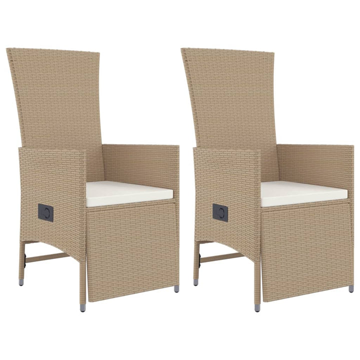 Set Mobilier De Grădină Cu Perne, 3 Piese, Bej, Poliratan
