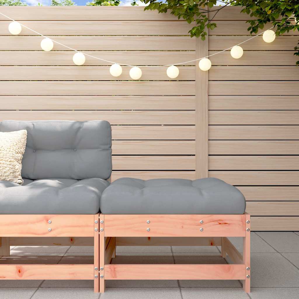 Set Mobilier De Grădină Cu Perne, 3 Piese, Negru, Lemn Masiv